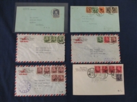 China Cover Group Sent to USA, 1933-1948 (Est $100-150)