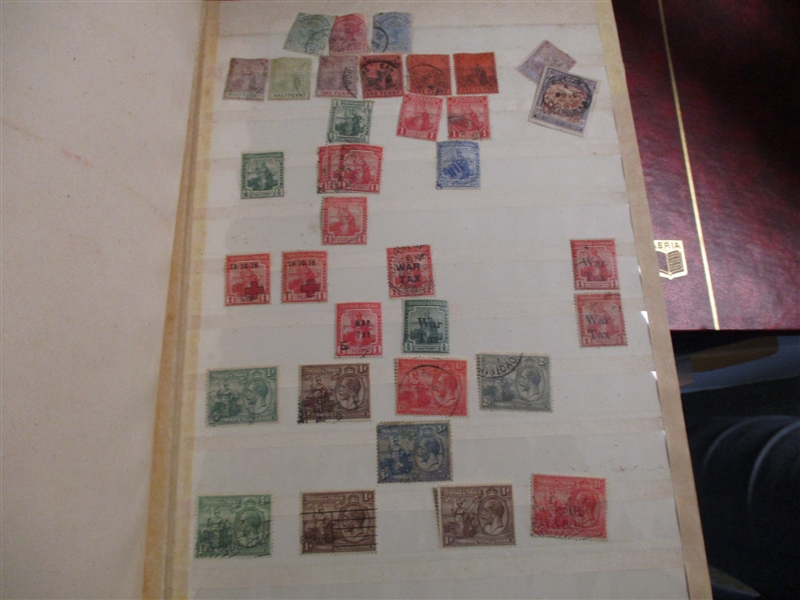 Stockbooks and Binders with 1000's of British Commonwealth (Est $150-250)