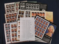 USA Legends of Hollywood Complete in Mint Sheets, 1995//2016 (Face $163)
