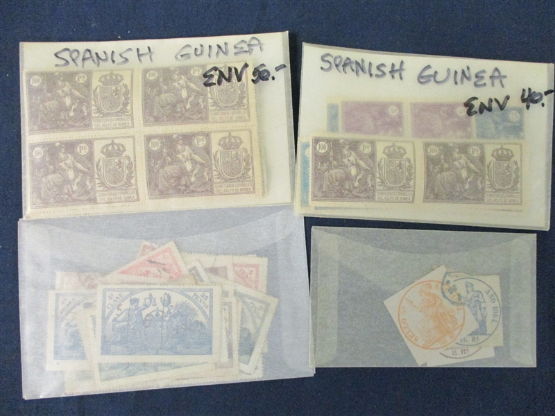 Spain Revenues, Telegraph, Civil War Stamps (Est $125-200)