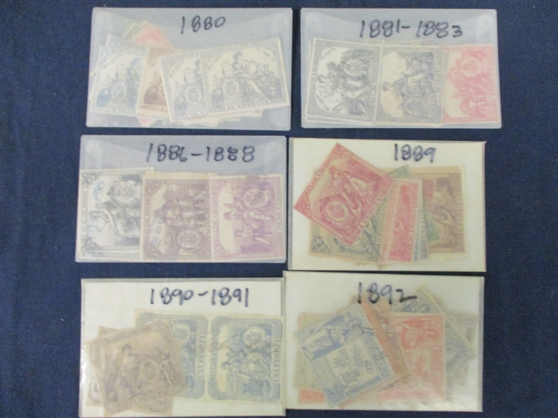 Spain Revenues, Telegraph, Civil War Stamps (Est $125-200)