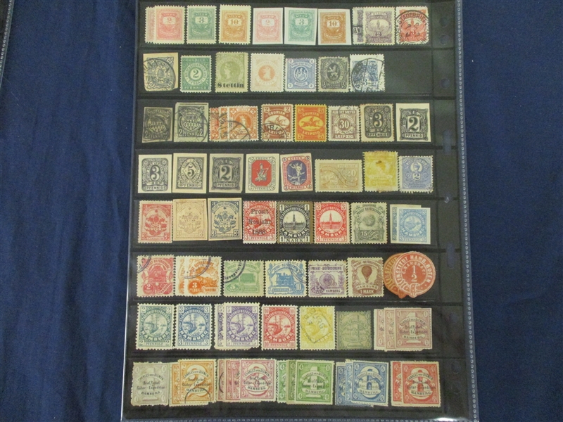 Germany 19th Century Private Posts (Est $175-250)
