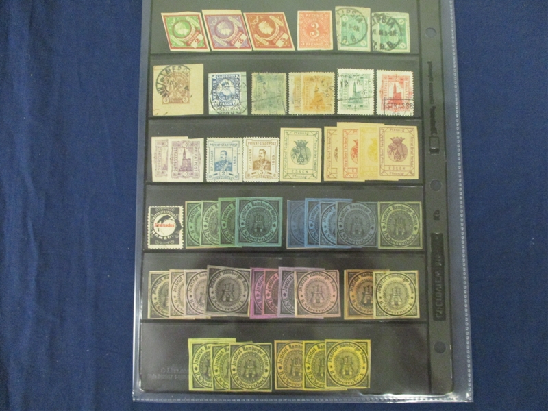 Germany 19th Century Private Posts (Est $175-250)
