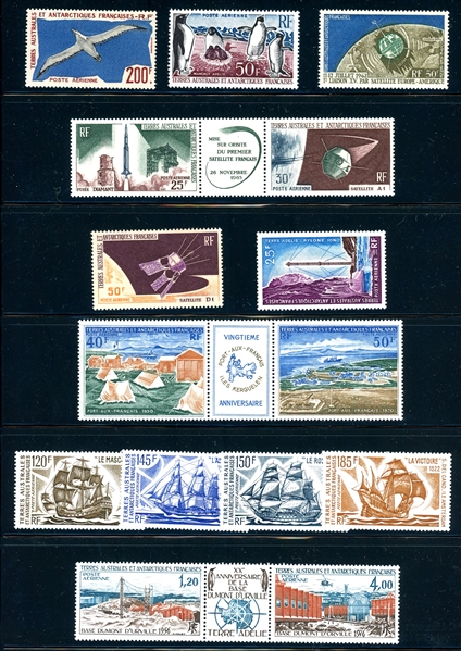 French Southern Antarctic Territories Mint Airmail Group (SCV $326)