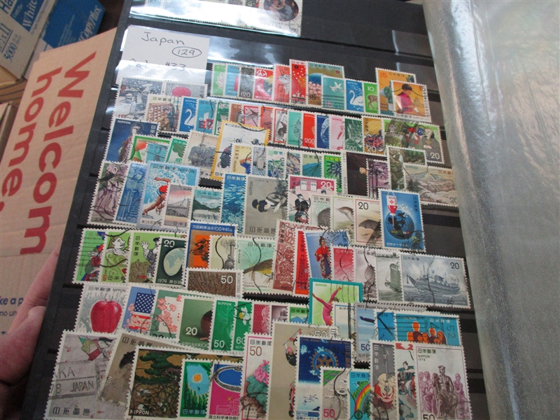 Moving Box #4 with Mostly Foreign Stamps (Est $200-300)
