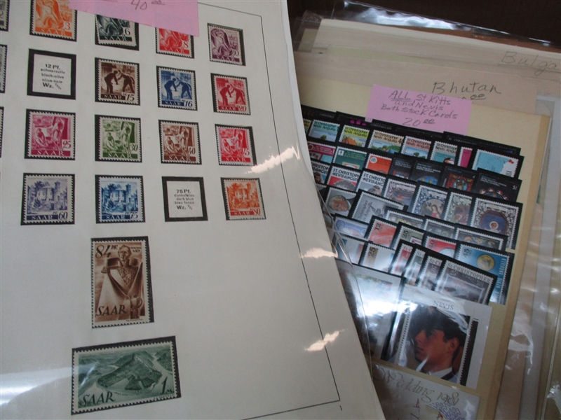 Large Box #5 Collections, Dealer Cards, Glassines (Est $200-300)