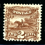 USA Scott 113 MH Fine, 2¢ 1869 Pictorial, 2022 PSE Cert (SCV $500)