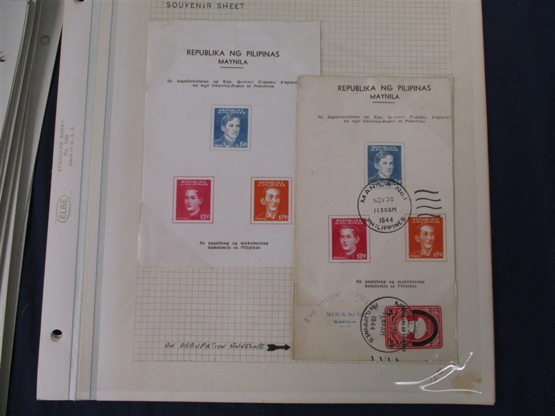 Philippines Under Japanese Occupation Collection (Est $200-250)