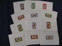 French Morocco Trial Color Proofs, Animal Reptile Topicals (Est $100-200)