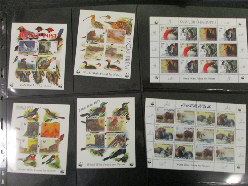 World Wildlife Fund MNH Sheetlets and More! (Est $100-150)