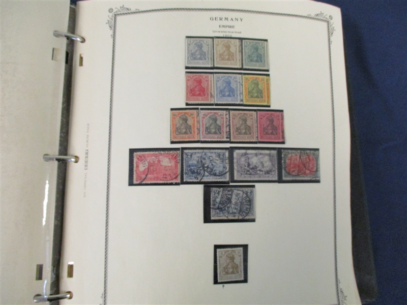 Germany 4 Volume Collection in Scott Specialty Albums (Est $1200-1500)