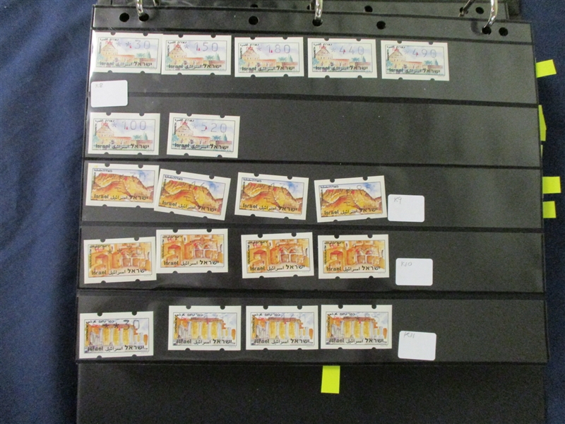 Israel Frama and Vending Machine Label Collection (Est $500-600)