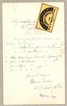 New York & Boston Despatch Express Label on Handwritten Merchandise Order, 1900 (Est $75-100)