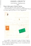 Shaws Newburyport & Boston Express Label on Dividend Request with Revenue, 1869 (Est $75-100)