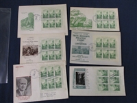 USA Scott 750, 751 First Day Covers - National Parks Souvenir Sheets (Est $150-200)