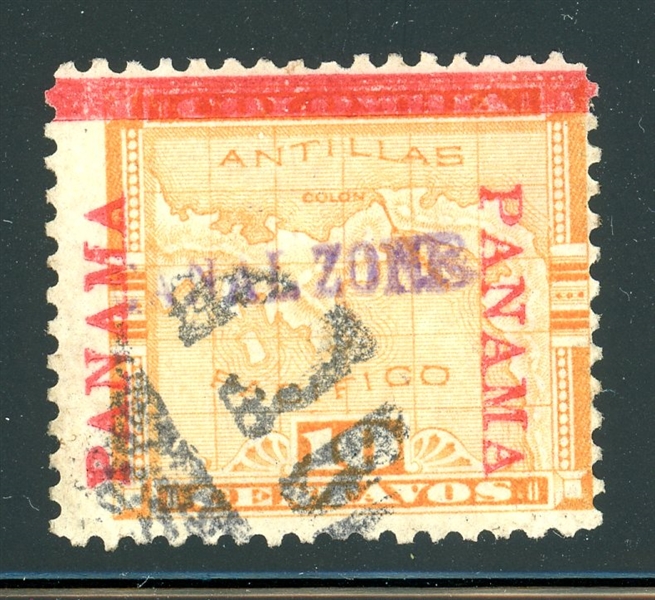 Canal Zone Scott 3 Used Just Fine (SCV $210)