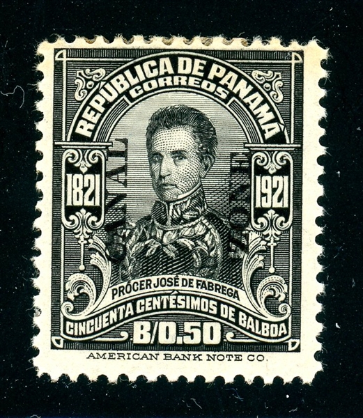 Canal Zone Scott 66 MH F-VF, 1921 High Value (SCV $145)