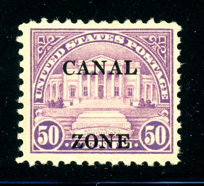 Canal Zone Scott 94 MLH F-VF, Type B Overprint (SCV $230)