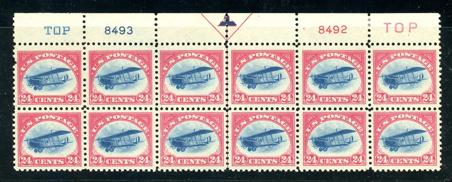 USA Scott C3 Plate Block/12 MLH VF (SCV $1250)