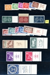 Early Israel Unused Singles and Sets to 1952 (SCV $887)