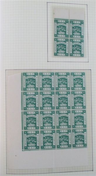 Palestine Advanced Collection on Quadrille Pages (Est $400-600)