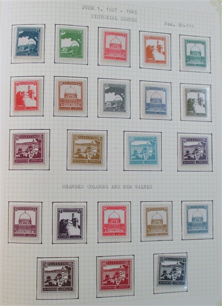 Palestine Advanced Collection on Quadrille Pages (Est $400-600)