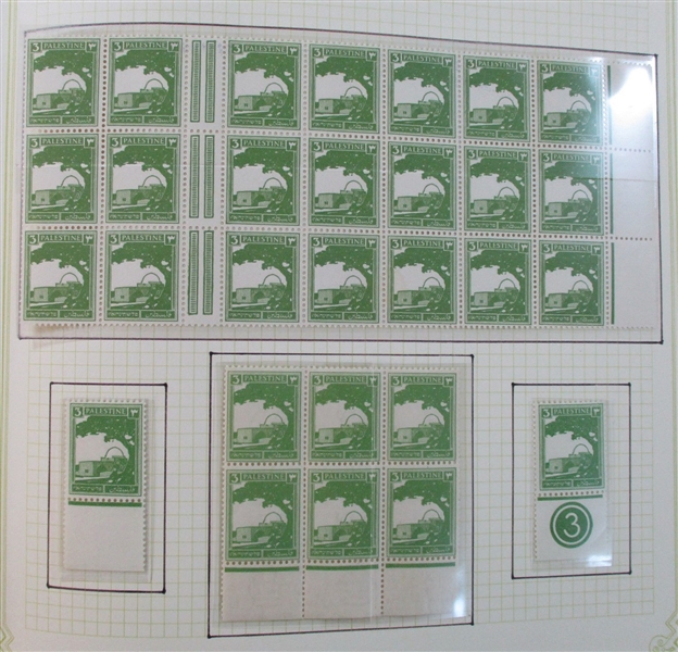 Palestine Advanced Collection on Quadrille Pages (Est $400-600)