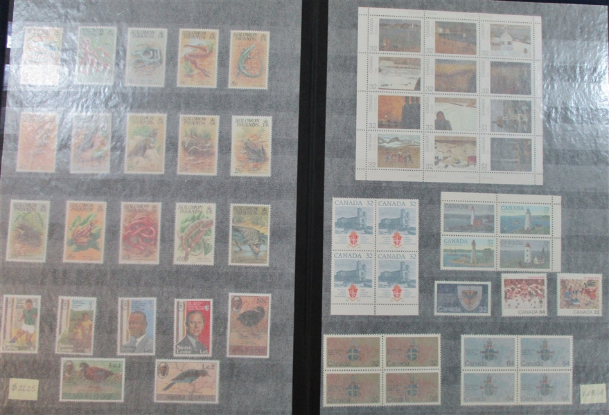 British Colonies Mint Accumulation in Stockbook (Est $150-250)