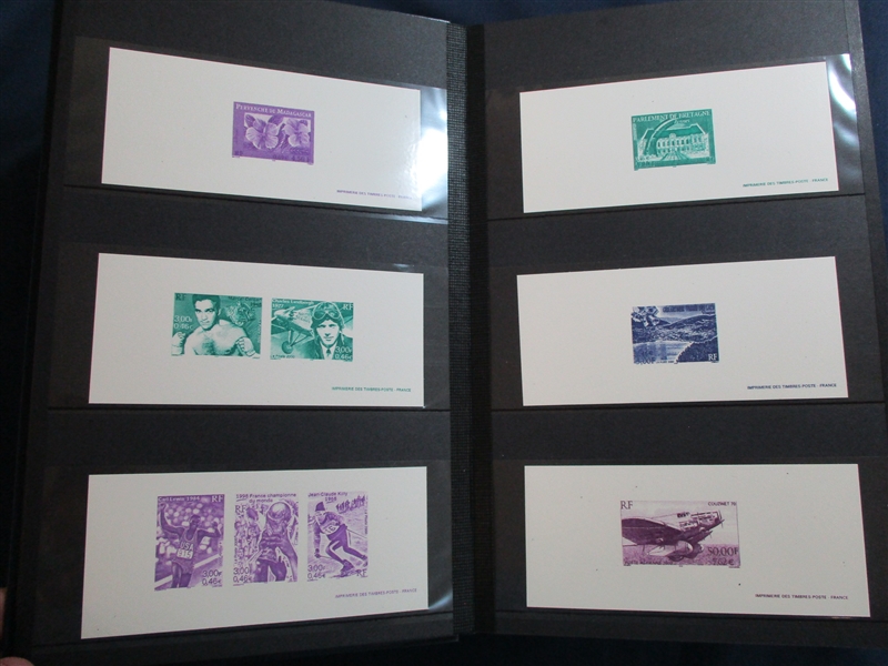 France DeLuxe Proofs in 10 Stockbooks, 550+ Different (Est $500-600)