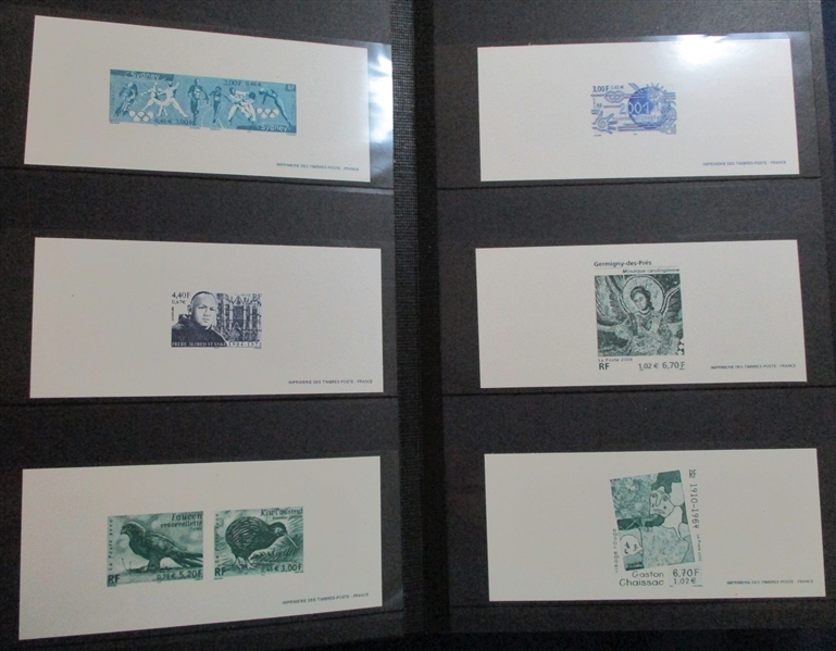 France DeLuxe Proofs in 10 Stockbooks, 550+ Different (Est $500-600)