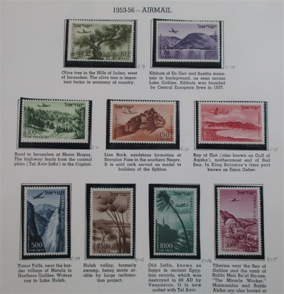 Israel Collection on Pages (Est $60-100)