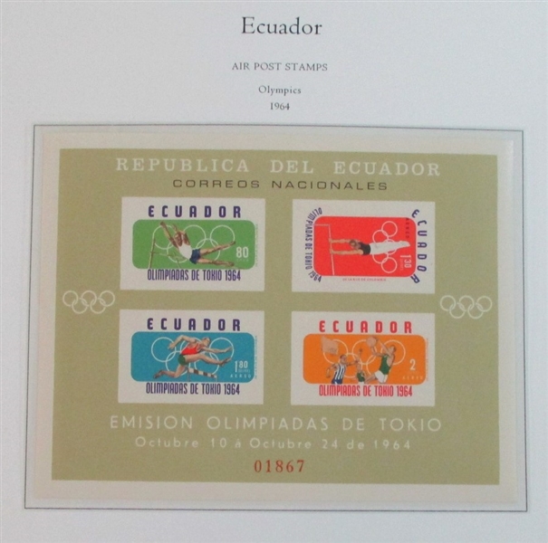 Ecuador Collection in Two Palo Hingeless Albums (Est $200-250)