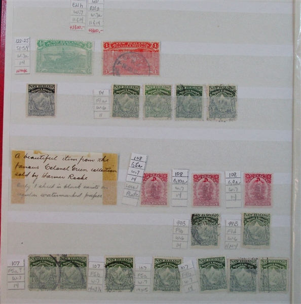 New Zealand to the 1980's in Stockbooks and More (Est $600-800)