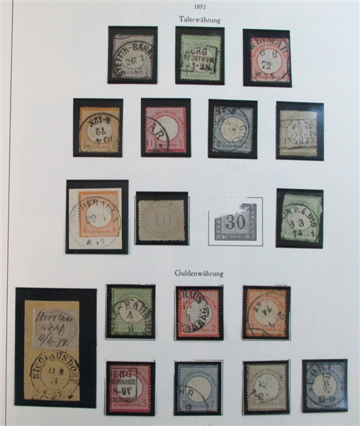 Germany Used collection in KABE Albums (Est $1250-1500) 
