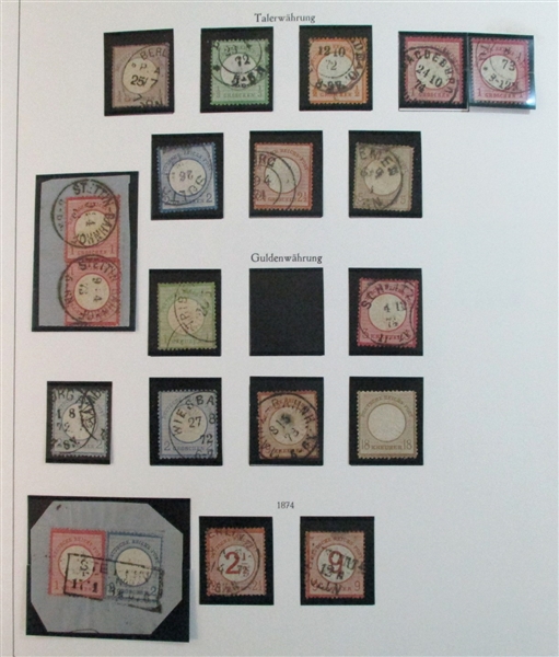 Germany Used collection in KABE Albums (Est $1250-1500) 