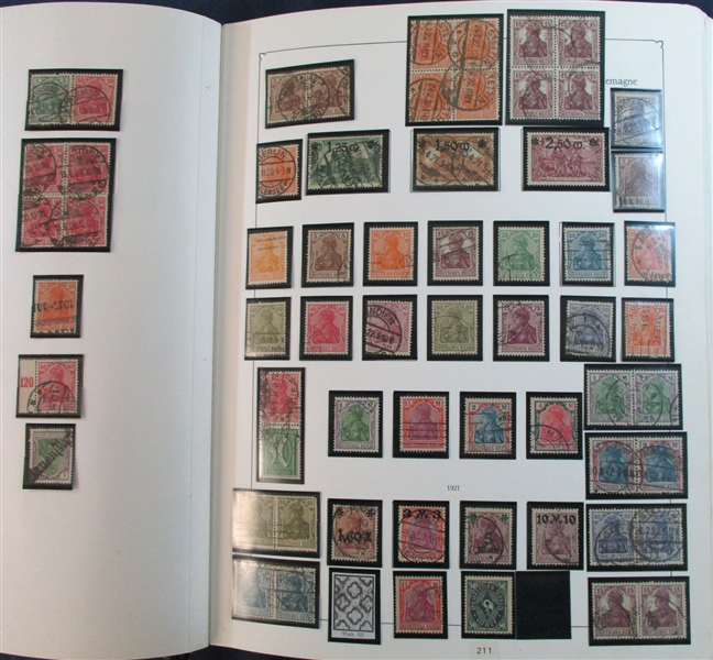 Germany Used collection in KABE Albums (Est $1250-1500) 