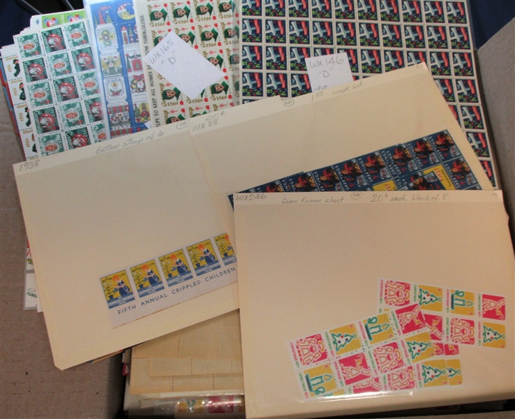 3 Large Priority Mail Boxes Stuffed with Seals (Est $150-200)