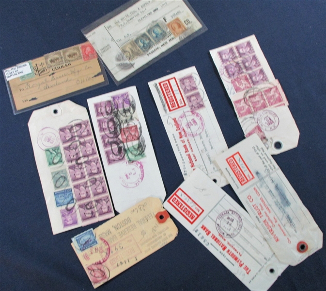 Bank Tags - National Banks, Federal Reserve, Liberty Stamps (Est $50-100)