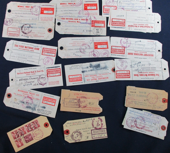 Bank Tags - National Banks, Federal Reserve, Liberty Stamps (Est $50-100)