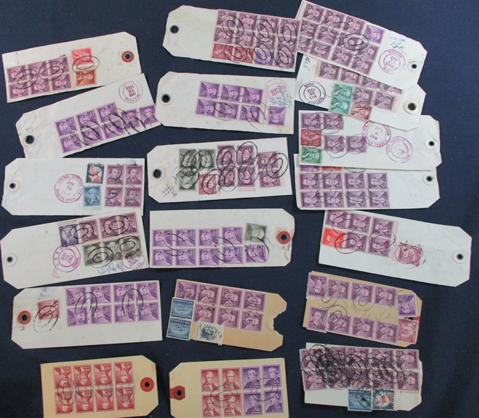 Bank Tags - National Banks, Federal Reserve, Liberty Stamps (Est $50-100)