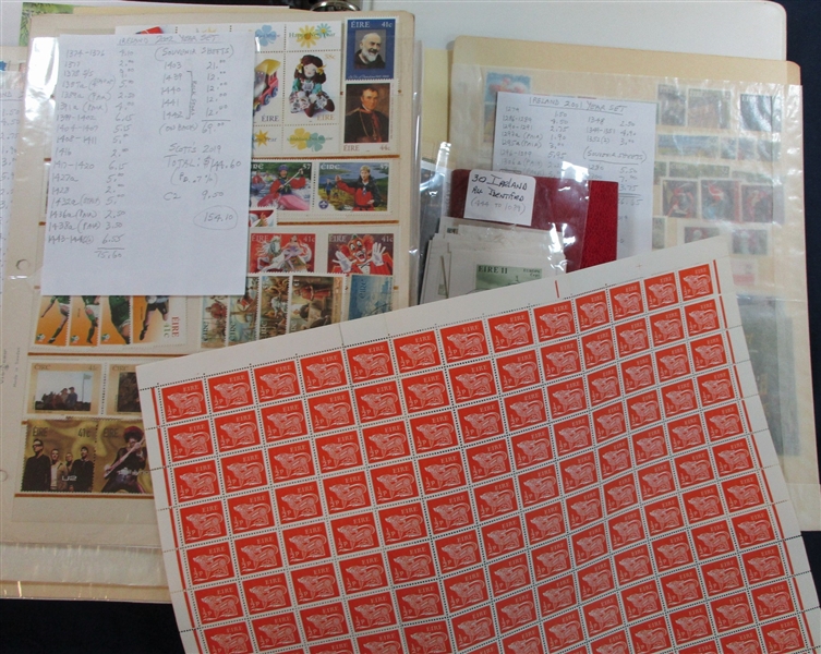 Ireland Collection of Stamps and Covers (Est $250-300)