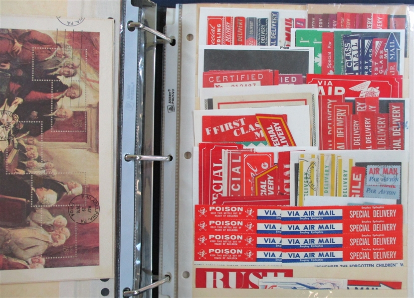 Binder #1 Holding Early to Modern, Back of Book, More! (Est $200-250)