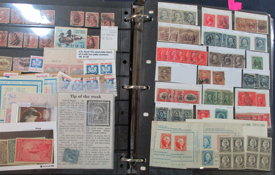 Binder #2 Holding Early to Modern, Back of Book, More! (Est $200-250)