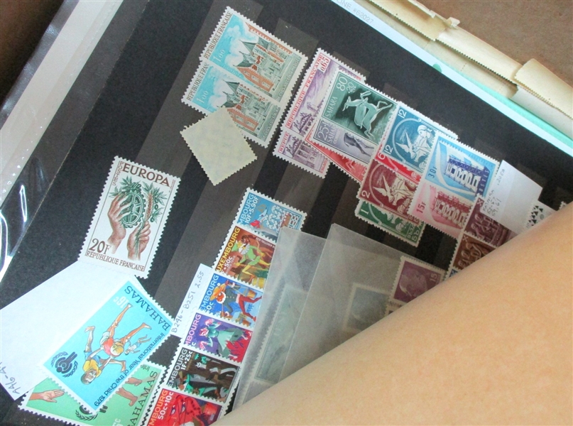 Large Box Holding 1000's and 1000's of Stamps (Est $200-300)