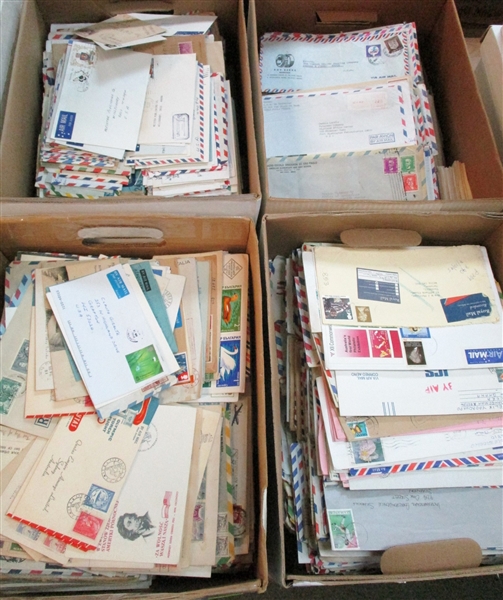 More Foreign Covers in 4 Banker Boxes, 1000's (Est $400-600)