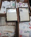 USA Covers in 4 Banker Boxes, 1000s (Est $300-500)