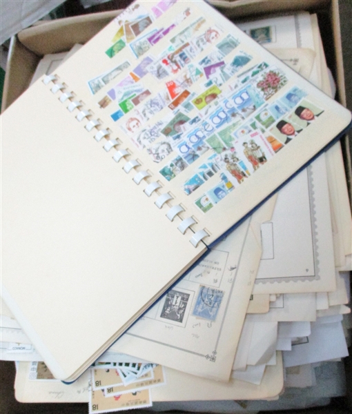 Banker Box Loaded with 1000's and 1000's of Stamps (Est $200-300)