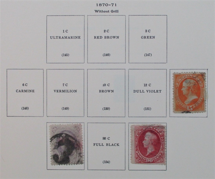 USA Collection on Scott National Pages to 1928 (SCV $2500+)