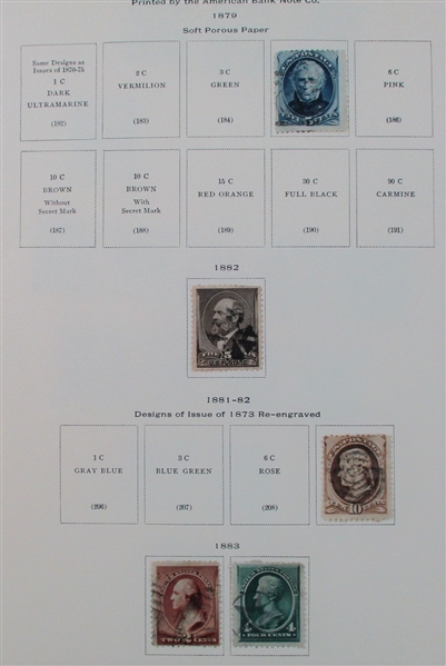 USA Collection on Scott National Pages to 1928 (SCV $2500+)