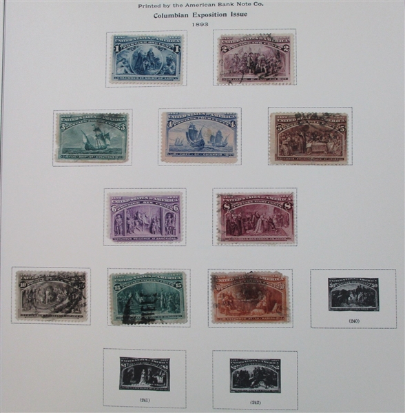 USA Collection on Scott National Pages to 1928 (SCV $2500+)